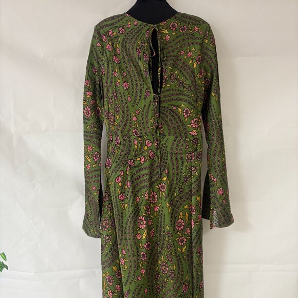 Veronica Beard  Gemma Printed Stretch Silk-Blend Maxi Dress - Picture 9 of 14